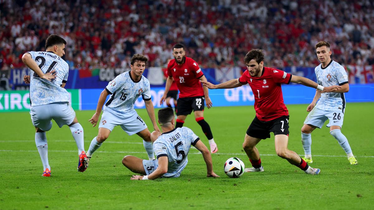 Euro 2024: Newcomers Georgia shock Portugal in 2-0 win to advance to knockouts