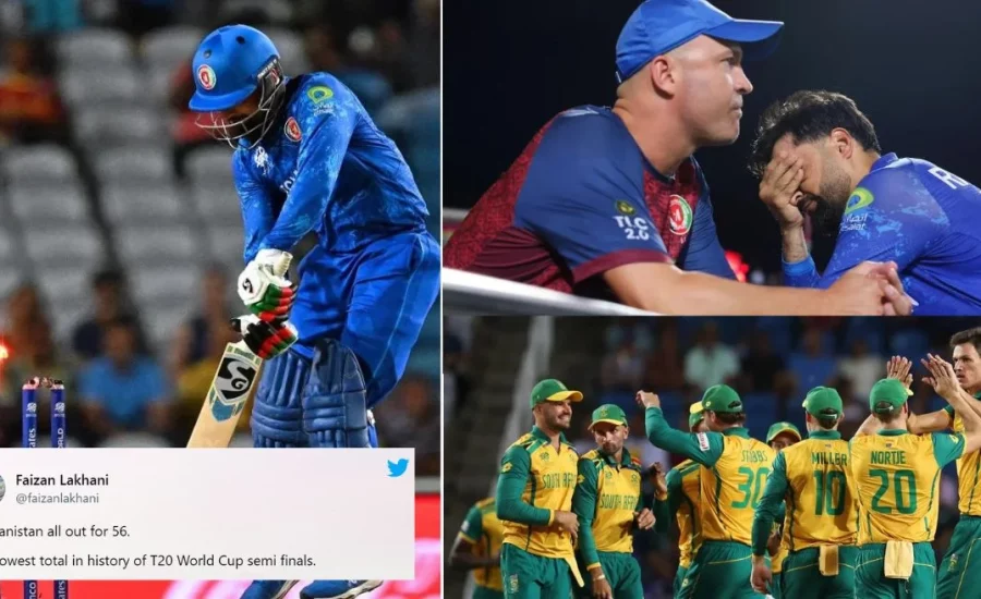 Fans in shock as South Africa packs Afghanistan for the lowest-ever total in T20 World Cup semi-final