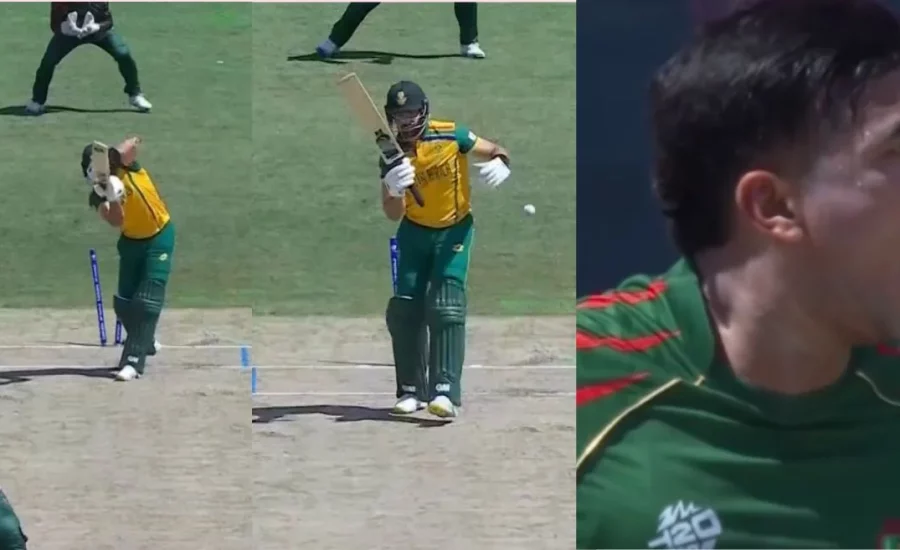 Taskin Ahmed cleans up Aiden Markram with an unplayable jaffa in SA vs BAN game | T20 World Cup 2024