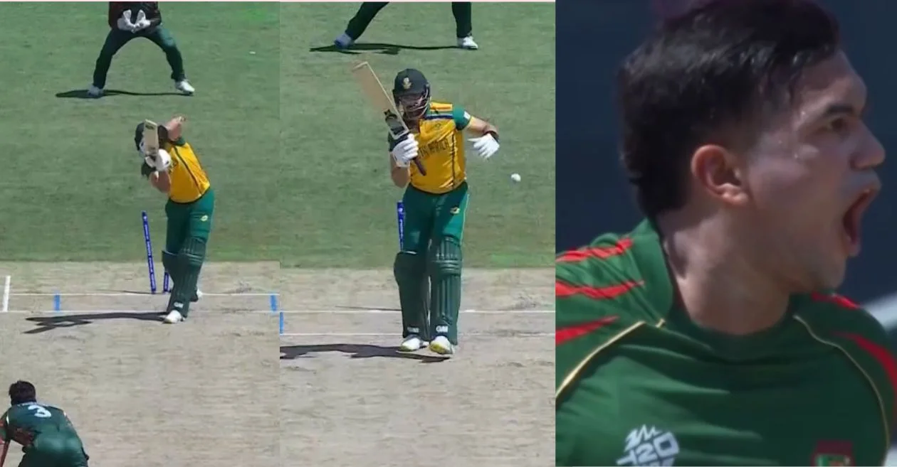 Taskin Ahmed cleans up Aiden Markram with an unplayable jaffa in SA vs BAN game | T20 World Cup 2024