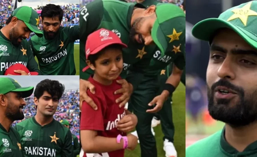 Pakistan’s captain Babar Azam gives a touching present to an emotional child mascot | T20 World Cup 2024