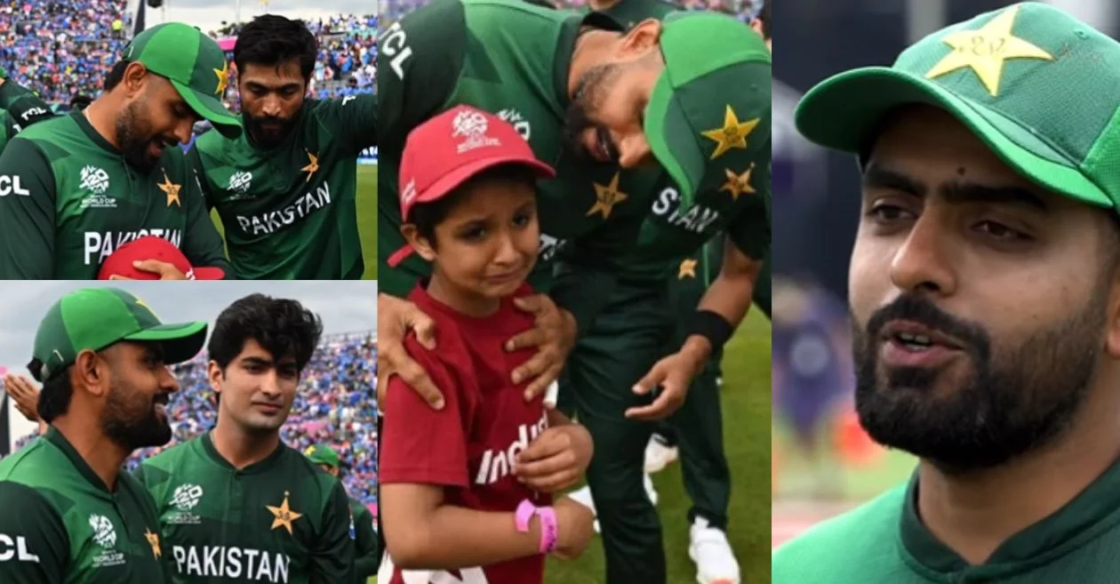 Pakistan’s captain Babar Azam gives a touching present to an emotional child mascot | T20 World Cup 2024