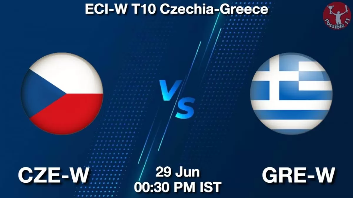 CZE-W vs GRE-W Dream11 Prediction Today Match, Dream11 Team Today, Fantasy Cricket Tips, Playing XI, Pitch Report, Injury Update- ECI-W T10 Czechia-Greece 2024, Match 1, 2 and 3