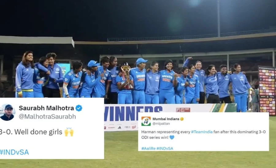 Fans celebrate as Smriti Mandhana, Deepti Sharma lead India to a whitewash over South Africa in the Women’s ODI series