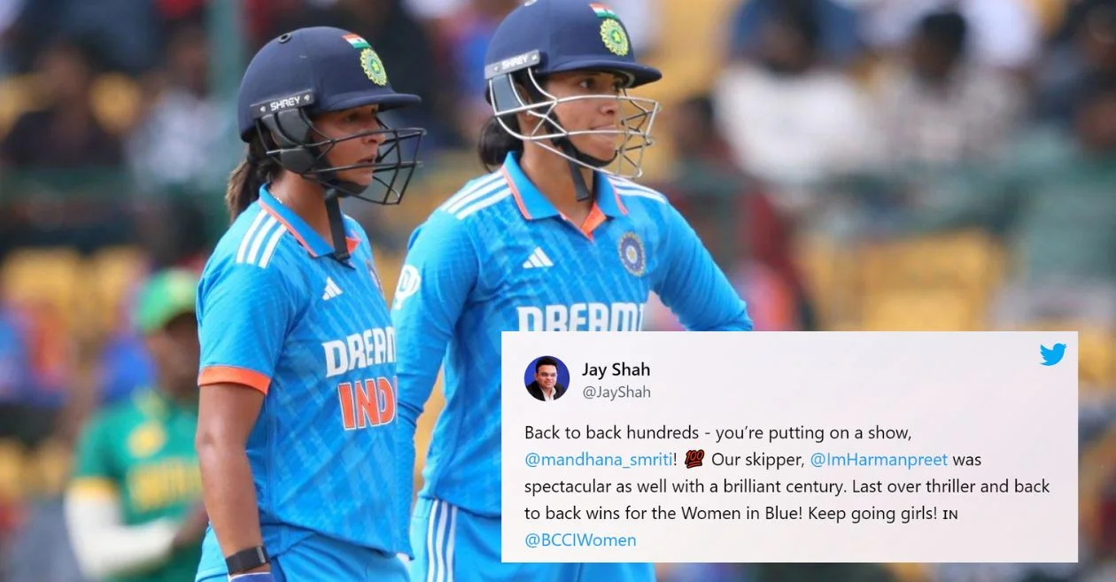 Netizens react as Smriti Mandhana, Harmanpreet Kaur tons lead India to series-clinching win over South Africa in 2nd Women’s ODI