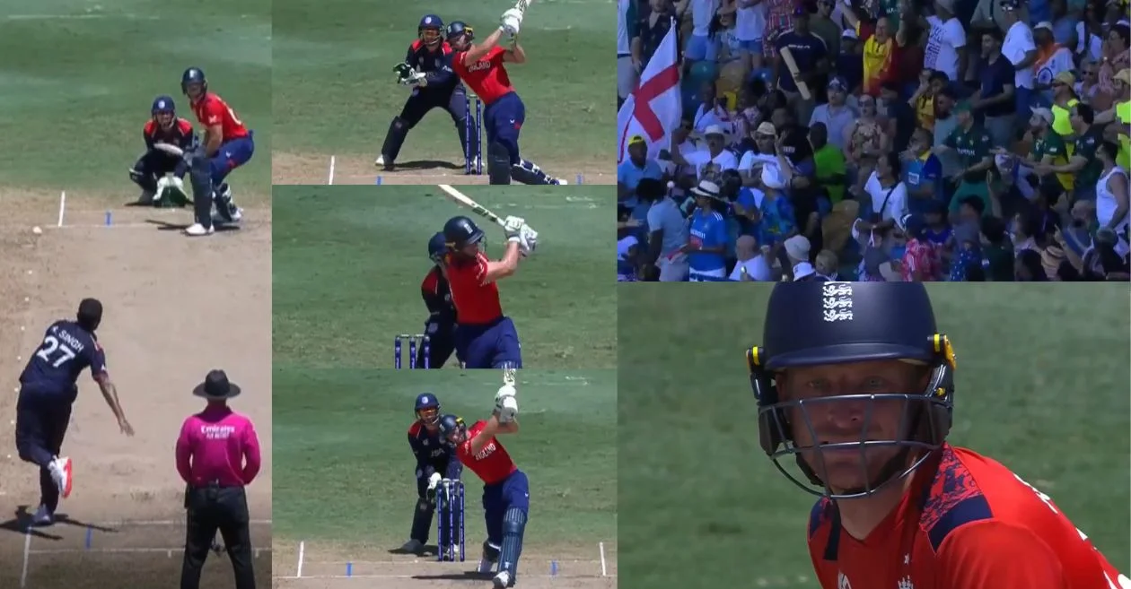 Jos Buttler brutally hammers Harmeet Singh for five consecutive sixes in an over in USA vs ENG game | T20 World Cup 2024