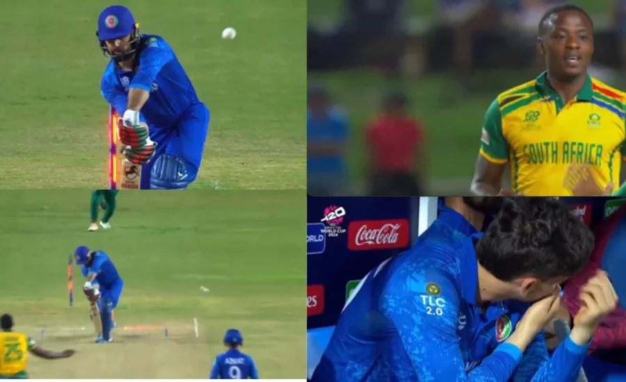 Kagiso Rabada removes Mohammad Nabi with peach of a delivery during SA vs AFG semifinal 1 in T20 World Cup 2024