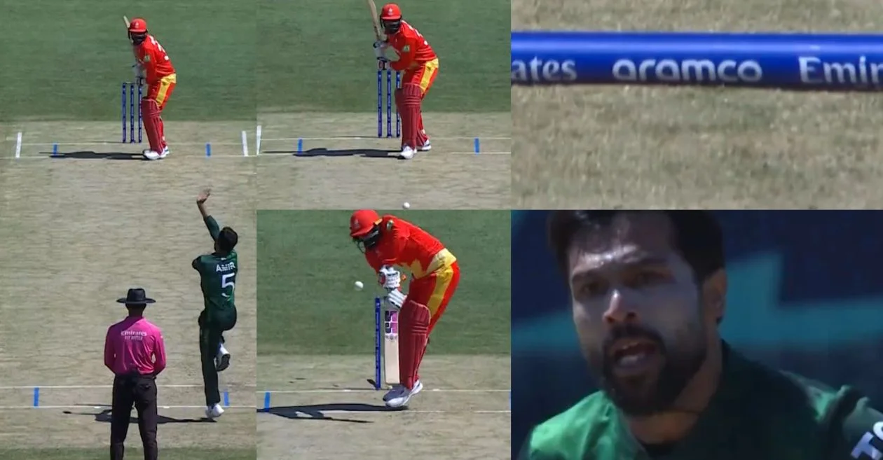 Mohammad Amir bowls an absolute snorter to send Navneet Dhaliwal’s middle stump for a walk | PAK vs CAN, T20 World Cup 2024