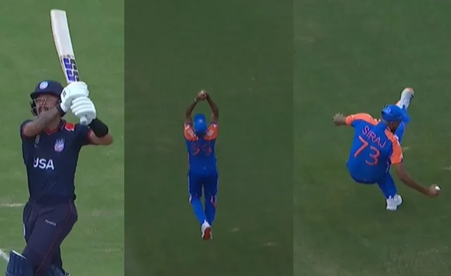 Mohammad Siraj pulls off a blinder to dismiss Nitish Kumar in USA vs IND game | T20 World Cup 2024