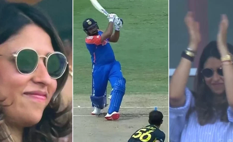 T20 World Cup 2024: Ritika Sajdeh’s reactions to Rohit Sharma’s brutal onslaught against Australia go viral