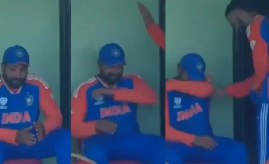 Rohit Sharma breaks down in tears after India qualify for the T20 World Cup 2024 final