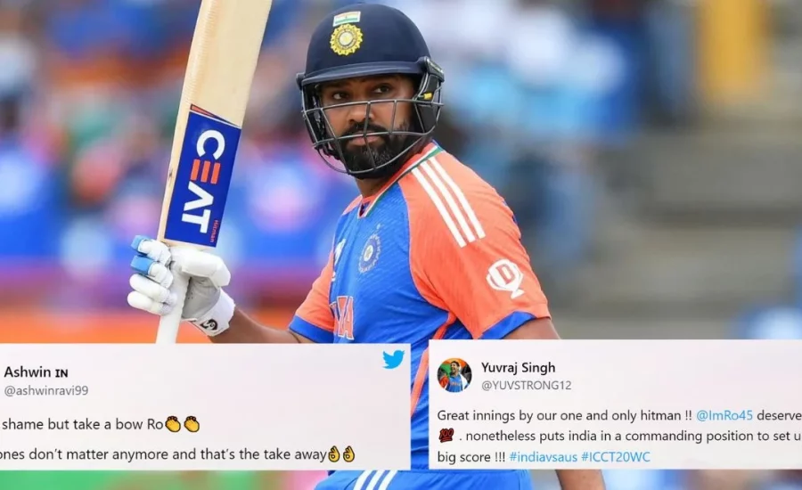 Fans bow to Rohit Sharma after Indian captain’s jaw-dropping knock against Australia at T20 World Cup 2024