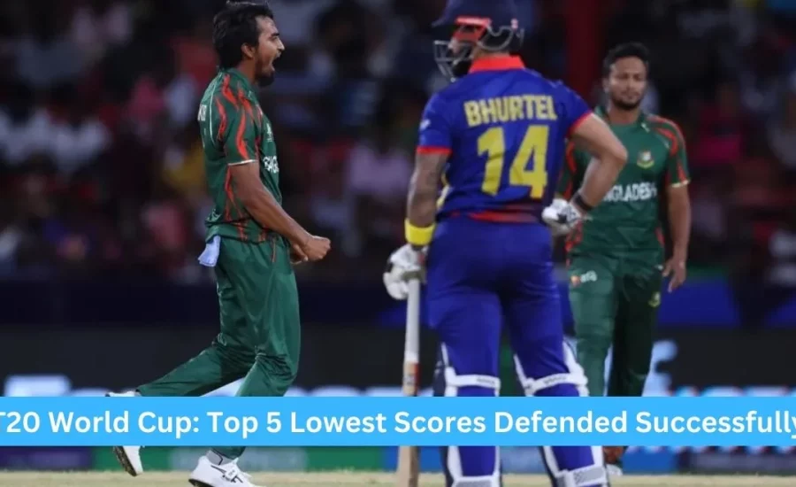 Top 5 lowest total defended in T20 World Cup history ft. Bangladesh