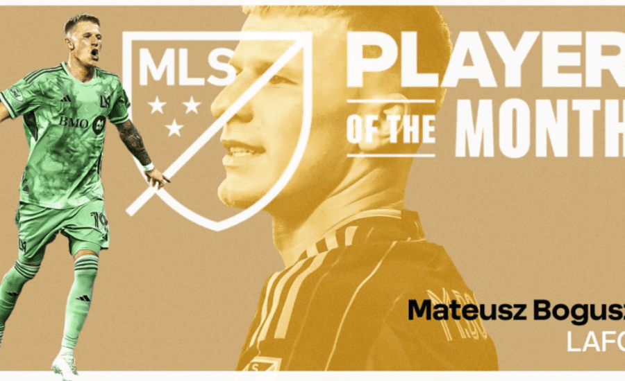 LAFC Mateusz Bogusz Named MLS Player Of The Month