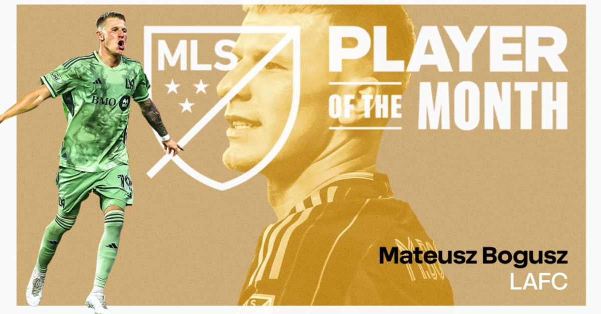 LAFC Mateusz Bogusz Named MLS Player Of The Month