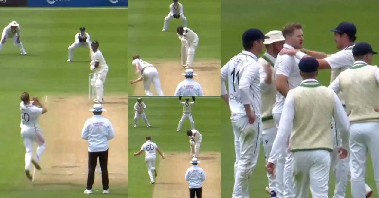 IRE vs ZIM : Barry McCarthy removes Dion Myers with an absolute peach on Day 1 of the One-off Test