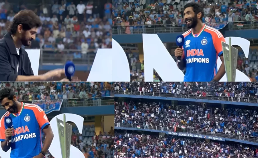 Jasprit Bumrah receives a warm homage from Wankhede crowd