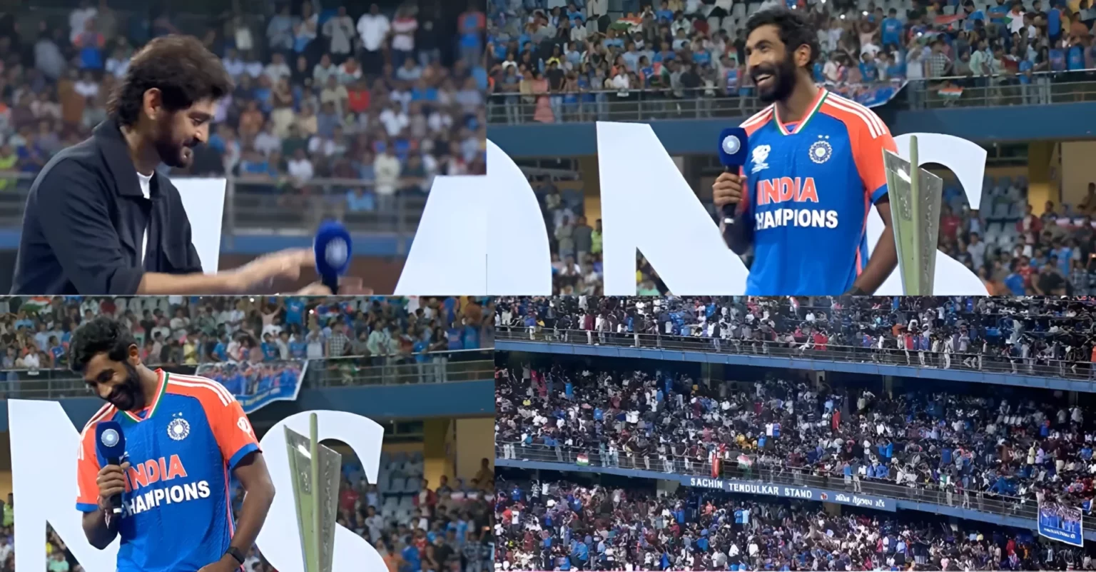 Jasprit Bumrah receives a warm homage from Wankhede crowd