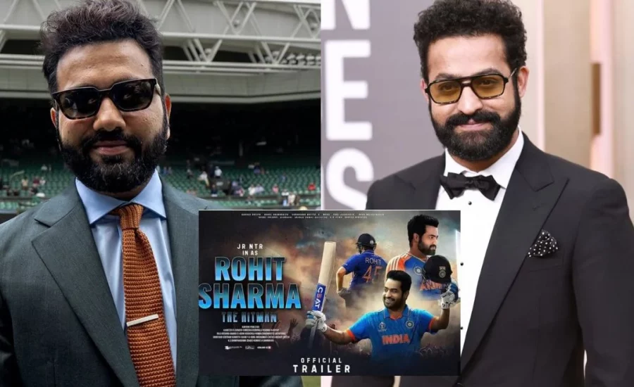 Is Jr NTR portraying Rohit Sharma in the Indian cricket team captain’s biopic? Poster goes viral