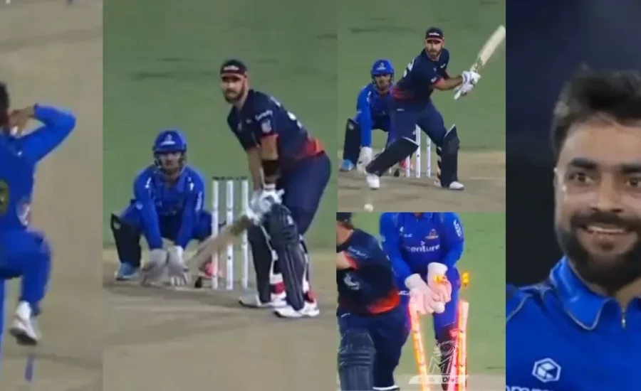 Glenn Maxwell’s switch hit falters against Rashid Khan during WAF vs MINY in MLC 2024