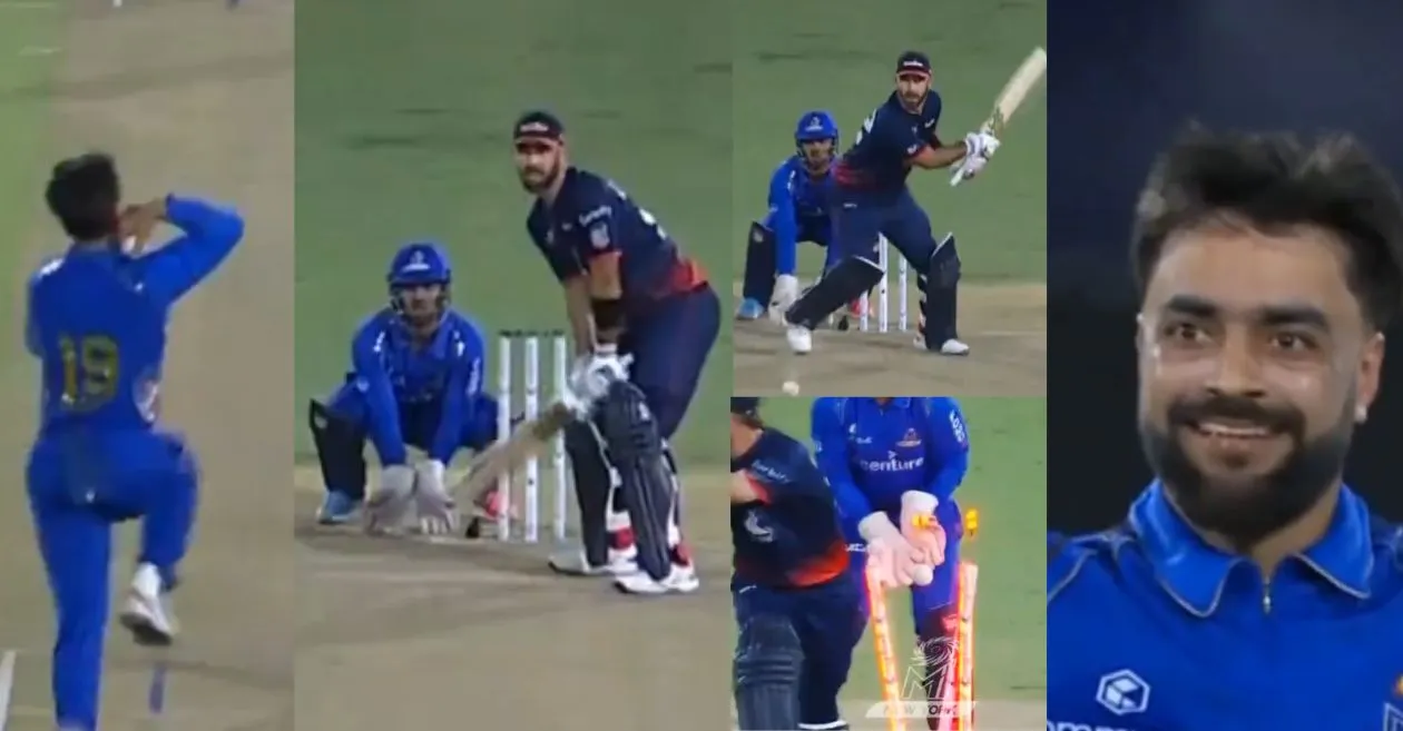 Glenn Maxwell’s switch hit falters against Rashid Khan during WAF vs MINY in MLC 2024