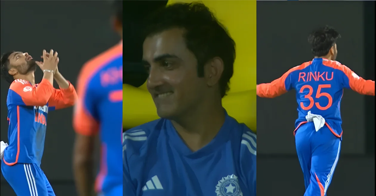 Gautam Gambhir bursts into smile after Rinku Singh takes maiden T20I wicket in SL vs IND Super Over thriller