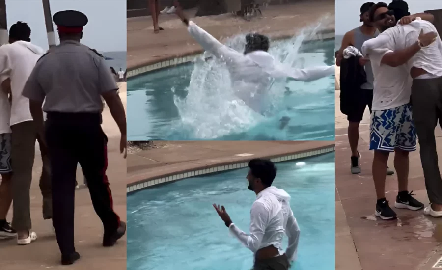 Hilarious video emerges of Rishabh Pant playfully dunking Khaleel Ahmed into the pool