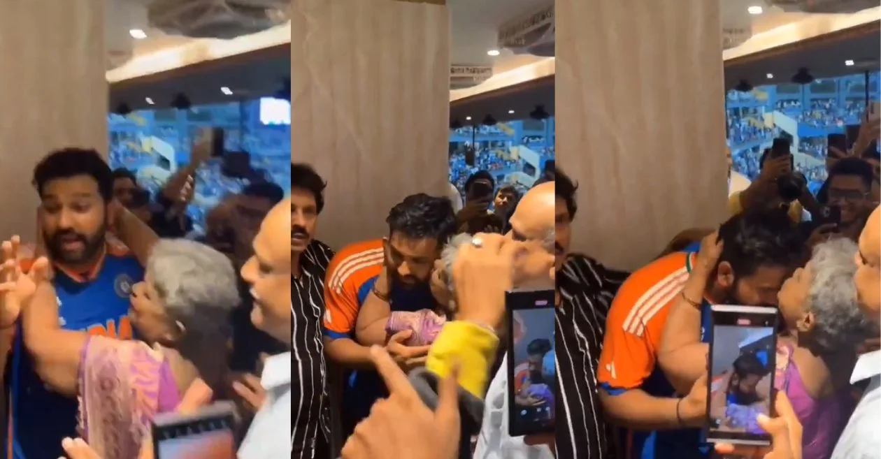 Rohit Sharma’s mother hugs and kisses son in heartwarming moment; skips doctor’s appointment to attend Wankhede ceremony