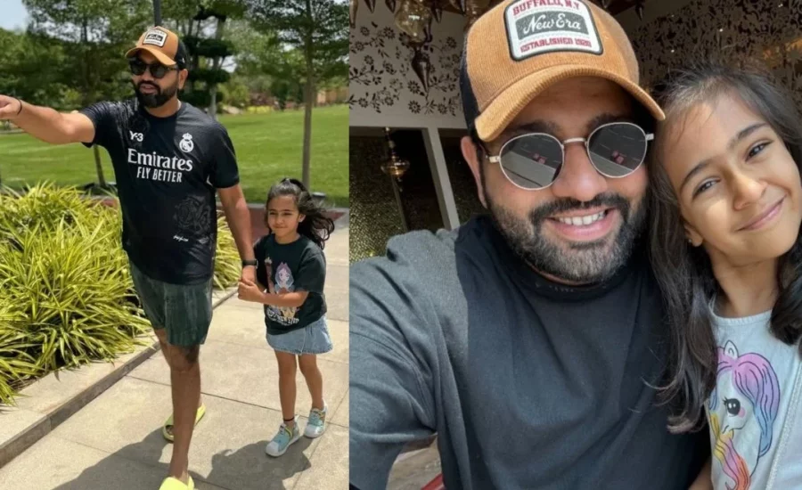 Rohit Sharma’s daughter Samaira sends him a sweet message during a live streaming session