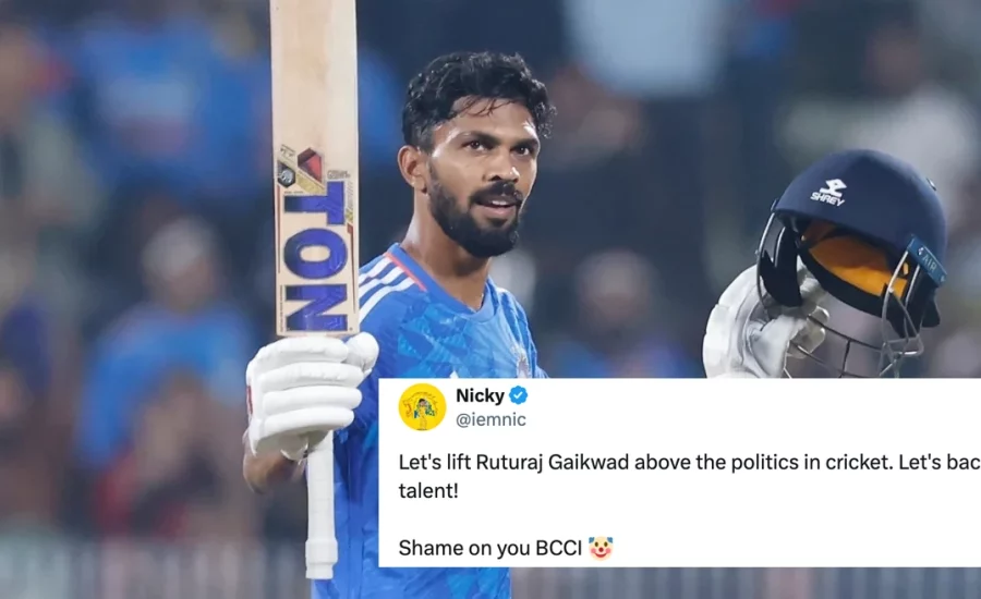 ‘Shame on you BCCI’: Fans slam selectors for dropping Ruturaj Gaikwad from India squad | SL vs IND 2024