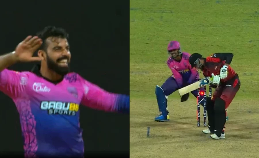 Shadab Khan picks up a hat-trick against Kandy Falcons in LPL 2024