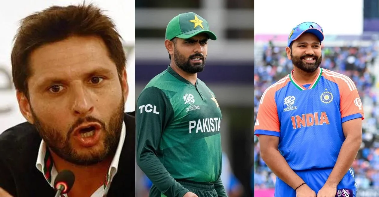 Shahid Afridi subtly criticizes Babar Azam while praising Rohit Sharma’s leadership