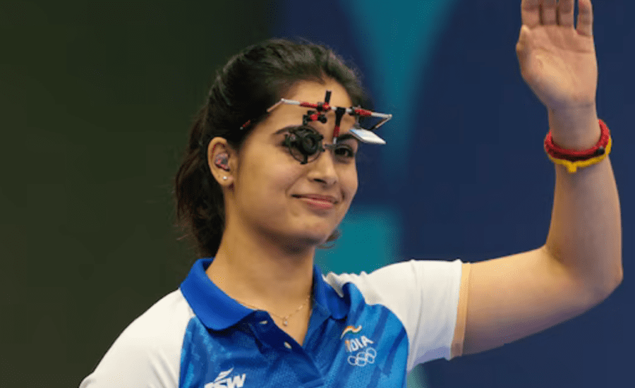 Manu Bhaker finishes fourth in women’s 25m pistol final