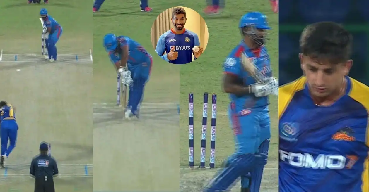 Ayush Singh Thakur channels his inner Jasprit Bumrah to dismiss Sarthak Ranjan with a brilliant yorker in DPL T20 2024