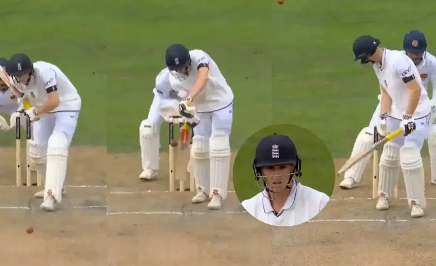 ENG vs SL : Harry Brook left stunned after Prabath Jayasuriya cleans him up with a beauty on Day 2 of 1st Test