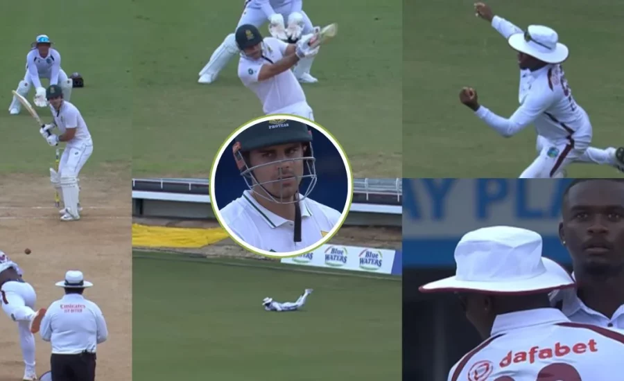 Keacy Carty’s brilliant grab provides Jayden Seales his maiden home Test wicket | WI vs SA, Day 2