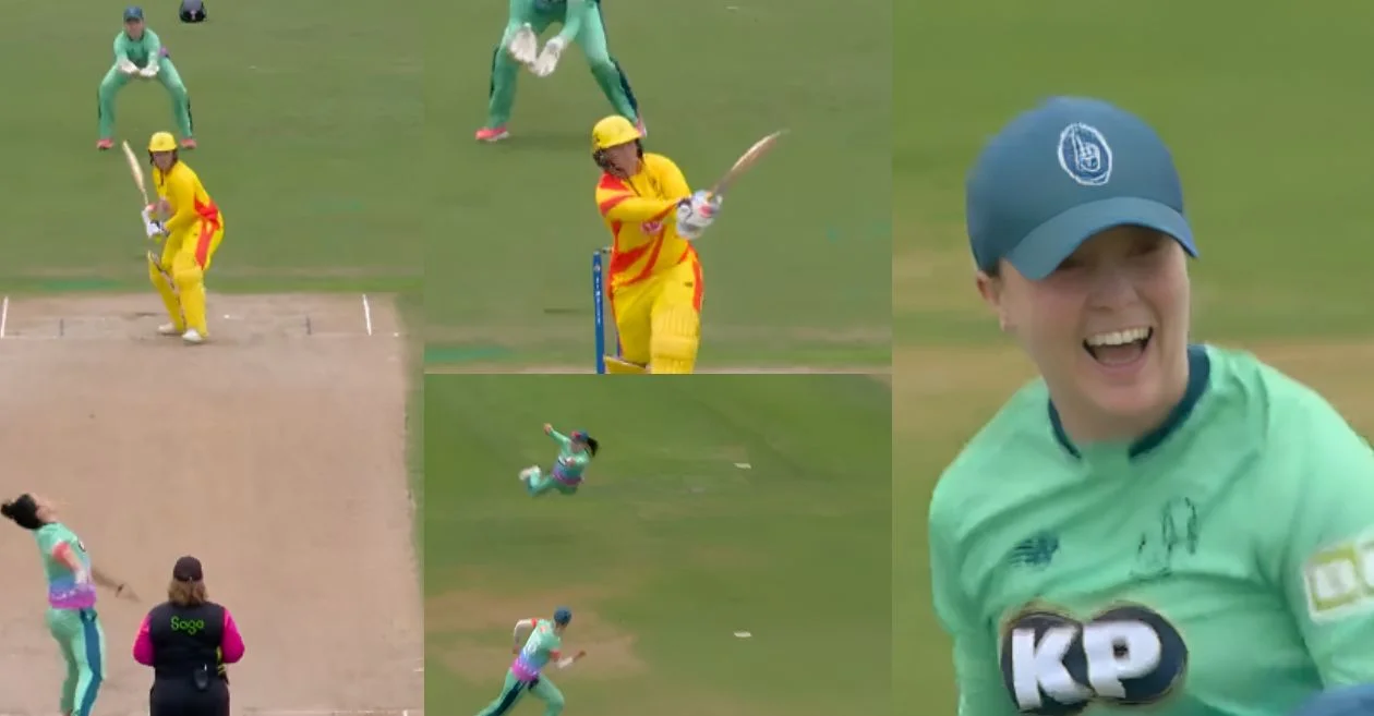 Mady Villiers pulls off a jaw-dropping flying catch in The Hundred 2024