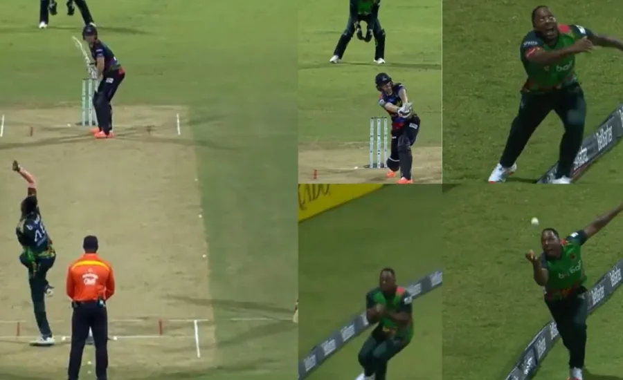 Odean Smith grabs a stunner to dismiss Sam Billings in CPL 2024