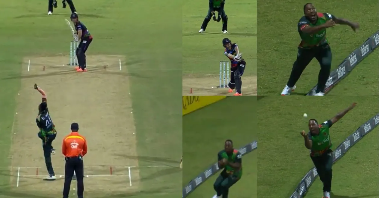 Odean Smith grabs a stunner to dismiss Sam Billings in CPL 2024