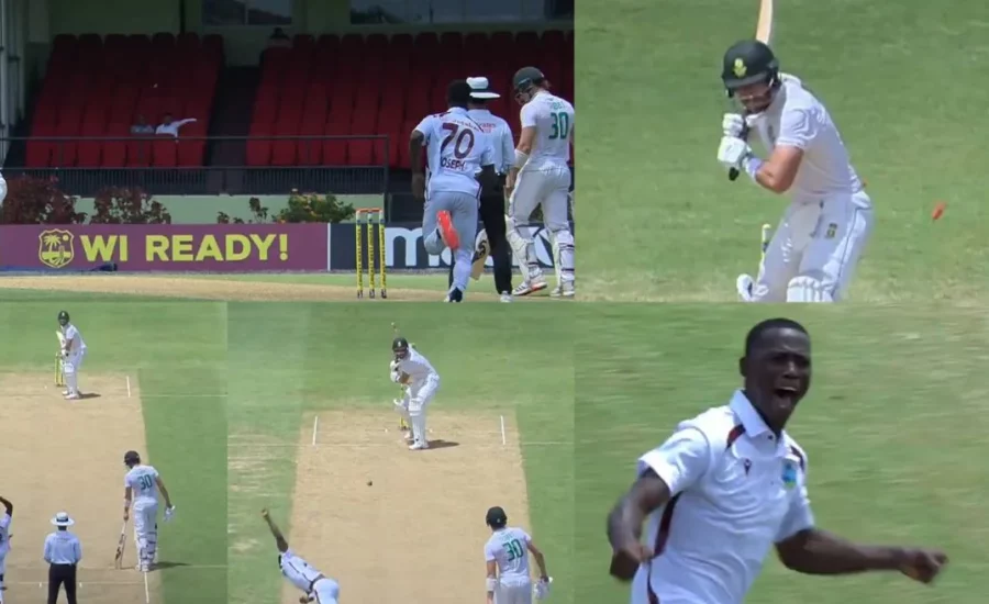 WI vs SA : Shamar Joseph claims Aiden Markram with a peach for his maiden home Test wicket | Day 1, 2nd Test