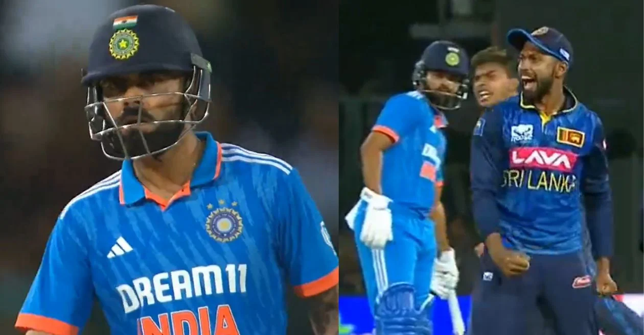 SL vs IND : Virat Kohli gets an animated send-off from Sadeera Samarawickrama in the 3rd ODI