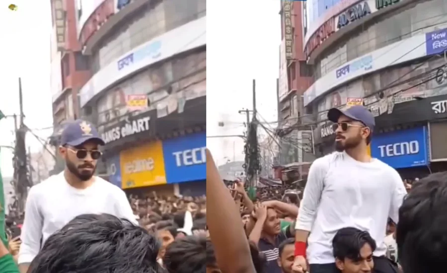 A lookalike of Virat Kohli spotted among protesters in Bangladesh