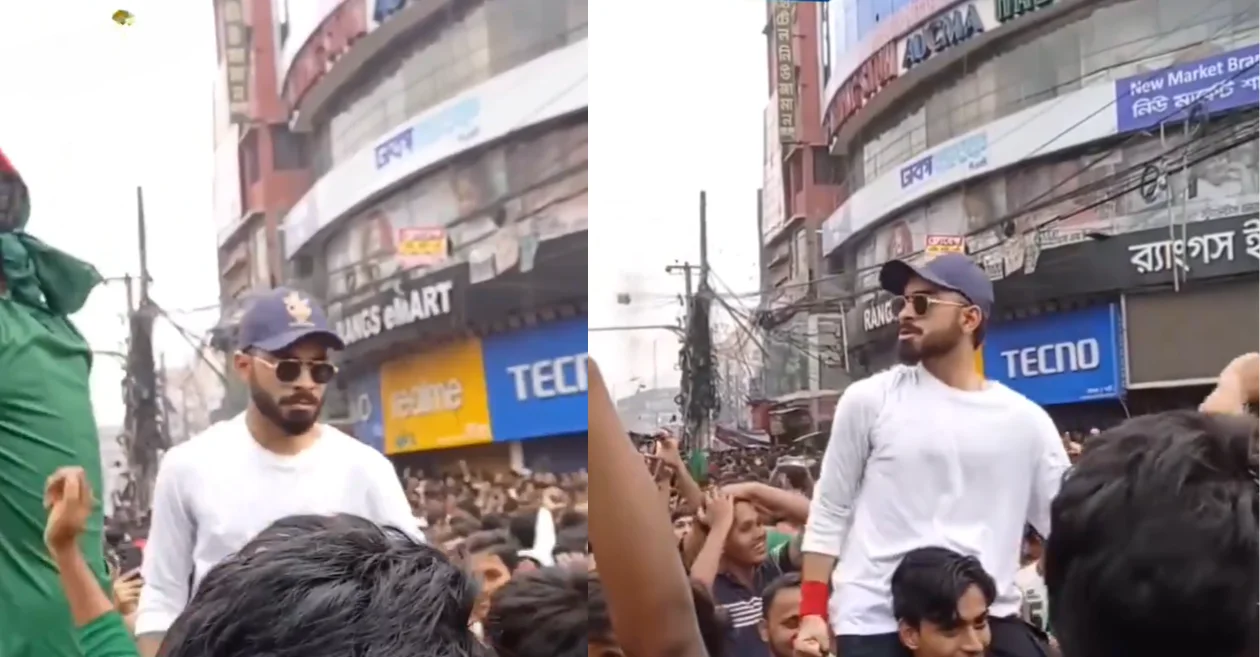 A lookalike of Virat Kohli spotted among protesters in Bangladesh