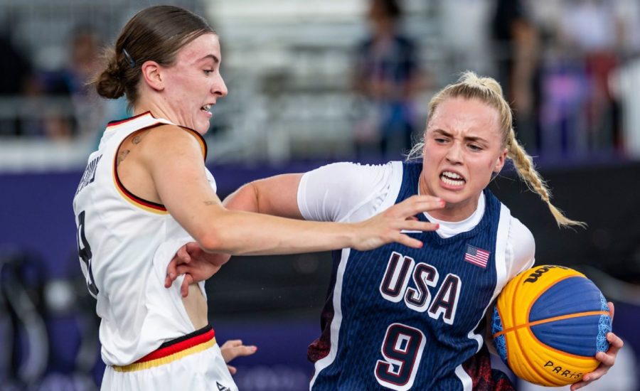 Germany tops U.S. women in Olympic pool play in 3×3 basketball