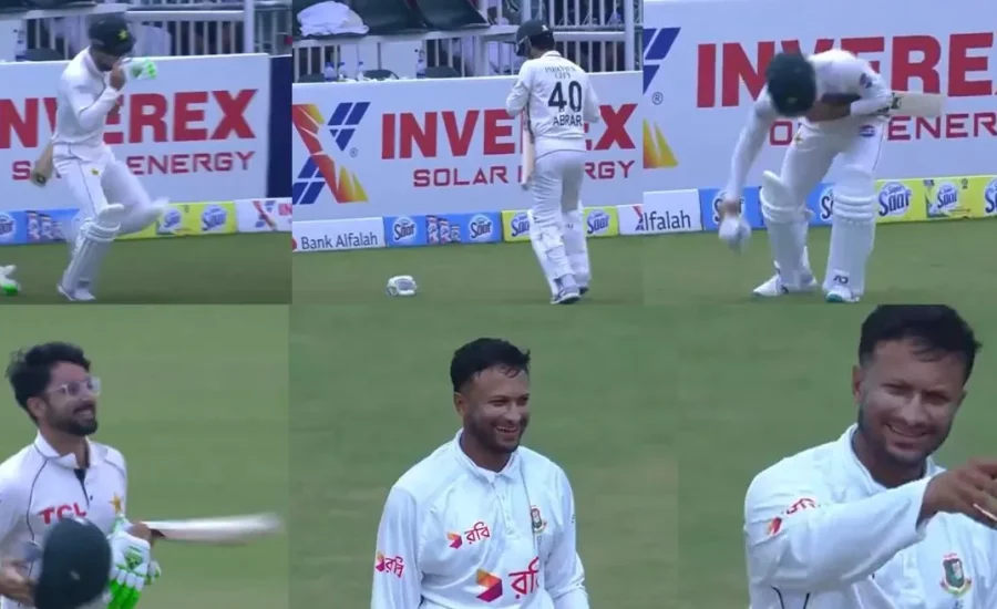 PAK vs BAN : Abrar Ahmed sprints to avoid time-out dismissal on Day 4 of second Test