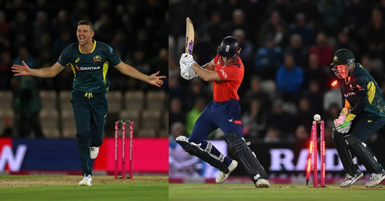 Josh Hazlewood’s cunning delivery sees off Liam Livingstone in ENG vs AUS 1st T20I