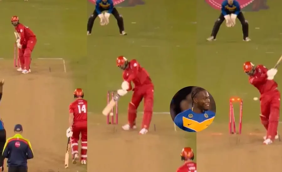 Jofra Archer cleans up Saqib Mahmood with a beauty during Sussex vs Lancashire game in T20 Blast 2024