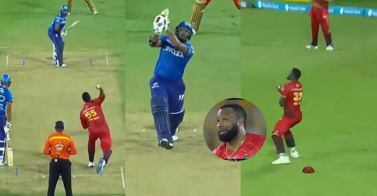 Kieron Pollard deceives Bhanuka Rajapaksa with a brilliant slower ball in CPL 2024