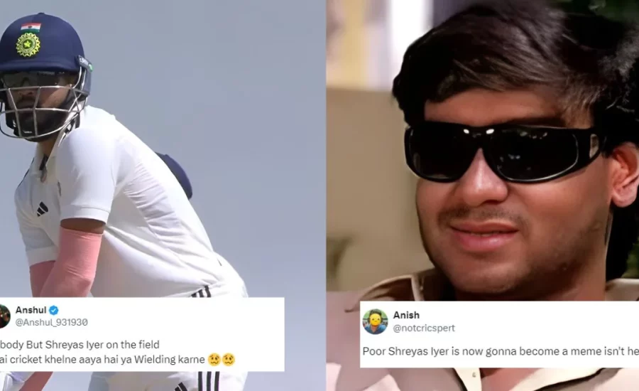 Fans react as Shreyas Iyer’s sunglasses swag falls flat with a 7-ball duck in the Duleep Trophy 2024