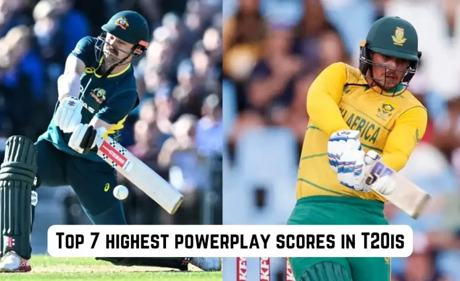 Top 7 highest powerplay scores in T20I cricket feat. Australia